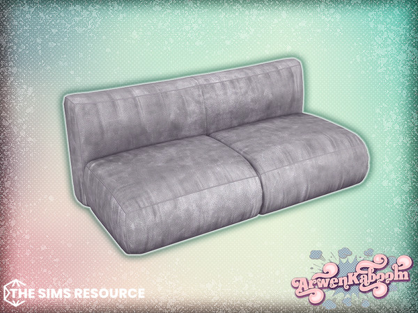 Sims 4 — Arcum - Double Seat Sofa (No Armrest) by ArwenKaboom — Base game object in multiple recolors. Find all items by