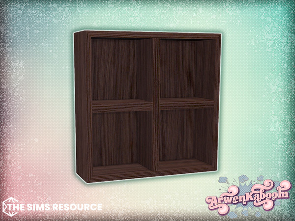 Sims 4 — Arcum - Shelves by ArwenKaboom — Base game object in multiple recolors. Find all items by searching