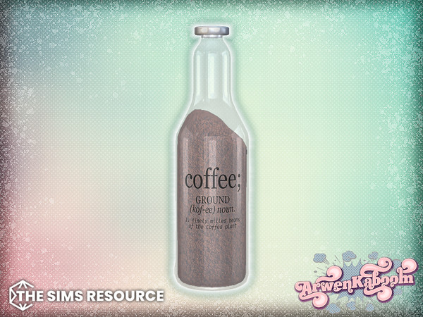 Sims 4 — Arran - Bottle (Almost Full) by ArwenKaboom — Base game object in multiple recolors. Search all items by typing