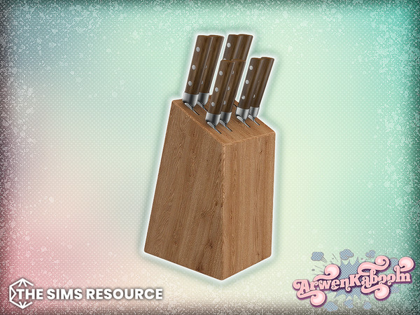 Sims 4 — Arran - Knife Holder by ArwenKaboom — Base game object in multiple recolors. Search all items by typing