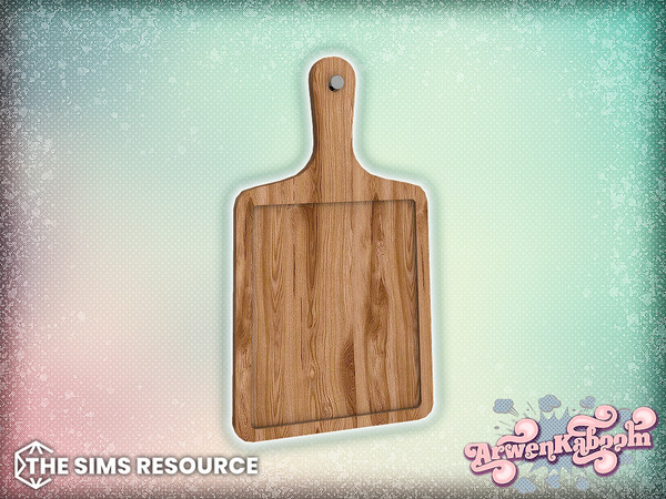 Sims 4 — Arran - Cutting Board by ArwenKaboom — Base game object in multiple recolors. Search all items by typing
