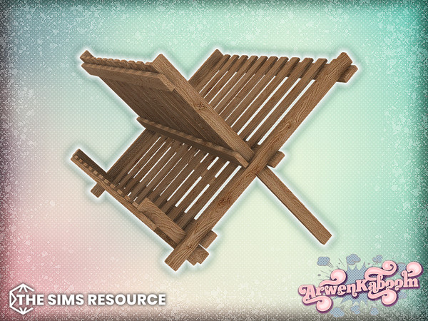 Sims 4 — Arran - Dish Rack (No Dishes) by ArwenKaboom — Base game object in multiple recolors. Search all items by typing