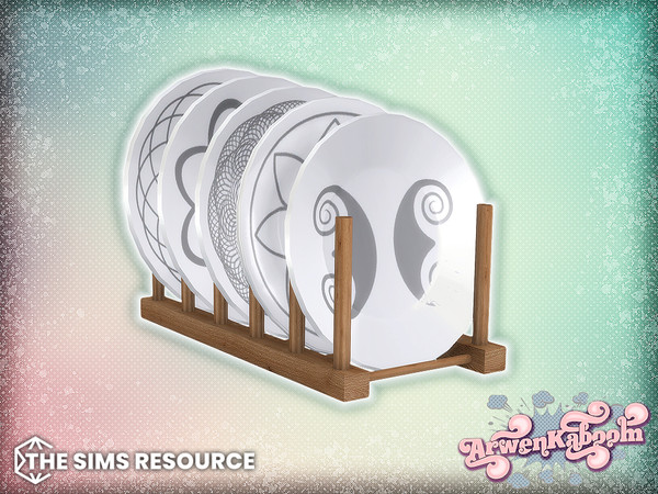 Sims 4 — Arran - Plates by ArwenKaboom — Base game object in multiple recolors. Search all items by typing