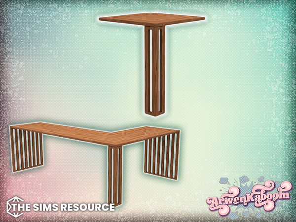 Sims 4 — Arran - Kitchen Island Corner by ArwenKaboom — Base game object in multiple recolors. Search all items by typing
