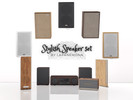 Sims 4 — Stylish speaker set (Waterproof) by Lapanemona — 6 new meshes of functional speakers. All of them is waterproof,