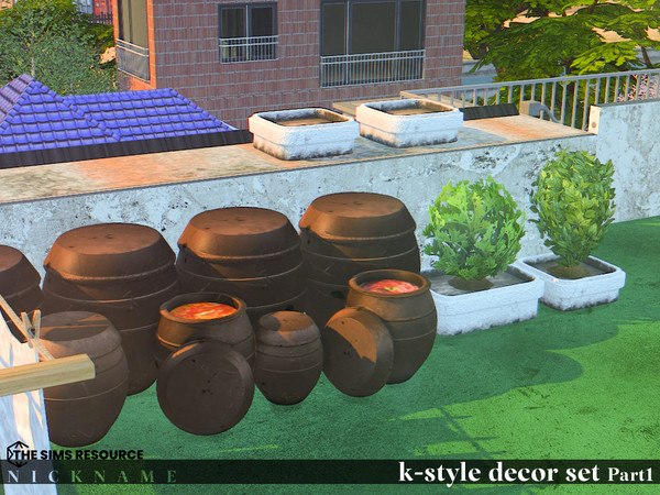 Sims 4 — k-style decor set_griddle by NICKNAME_sims4 — k-style decor set Part2 10 package files. k-style decor