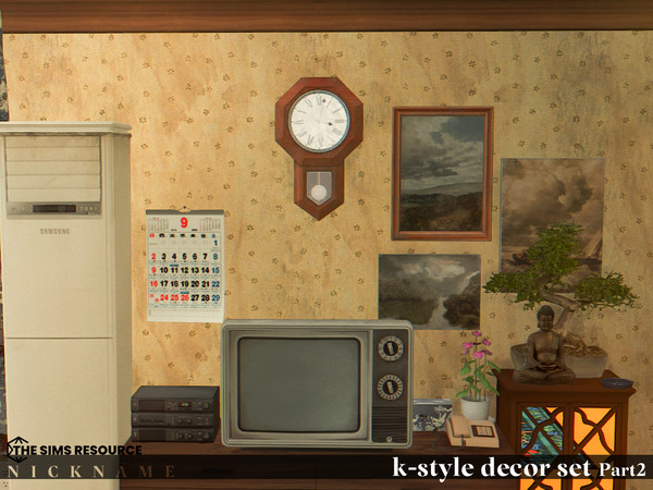 Sims 4 — k-style decor set_mesh fence 1tile V2 by NICKNAME_sims4 — k-style decor set Part2 10 package files. k-style