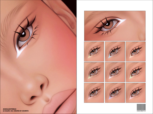 Sims 4 — Inner Corner Highlighter 19 by cosimetic — - Female