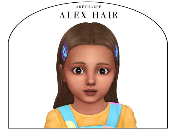 Sims 4 — [arethabee] alex hair clips pu.package by arethabee — ALEX HAIR - toddler