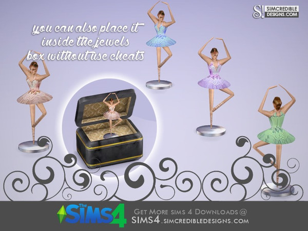 Sims 4 — Cafe Creme Ballerina by SIMcredible! — by SIMcredibledesigns.com available at TSR __________________ * 4 colors