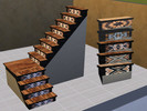 Sims 4 — Bohemian Stairs by countrysue — This is a recolor of a base game stairs