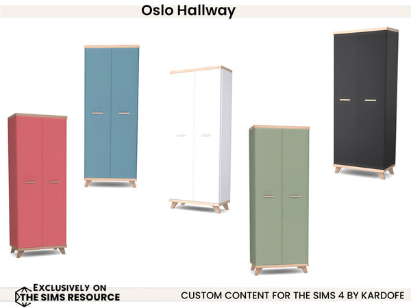 Sims 4 — kardofe_Oslo Hallway_Wardrobe by kardofe — Furniture to decorate an entrance hall, in nordic style, matching the