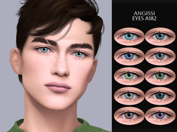Sims 4 — EYES A182 by ANGISSI — PREVIEWS MADE USING HQ MOD Facepaint category