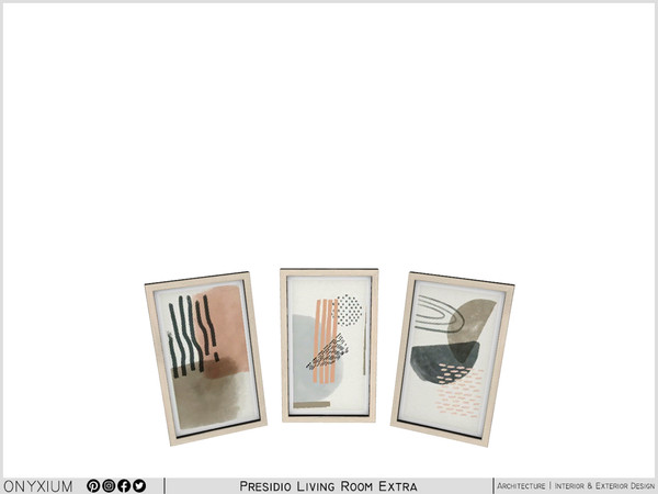 Sims 3 — Presidio Painting Frames by Onyxium — Onyxium@TSR Design Workshop Living Room Collection - Belong To The 2024