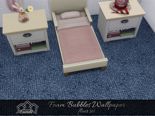 Sims 4 — Foam Bubbles Wallpaper floor1 by Emerald — Foam bubbles wallpapers can instantly renovating any space at your