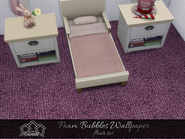 Sims 4 — Foam Bubbles Wallpaper floor4 by Emerald — Foam bubbles wallpapers can instantly renovating any space at your