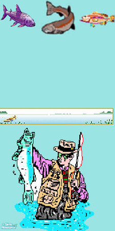 Sims 2 — Gone Fishin - Wall 1 by dopeheaded69 — Wall 1 of 3. Use together or alone, your choice.