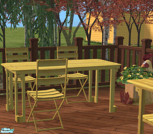 Sims 2 — Patio Chair Yellow by DOT — Patio Chair Yellow. Patio Yellow. Sims2 by DOT of The Sims Resource. Rounding out