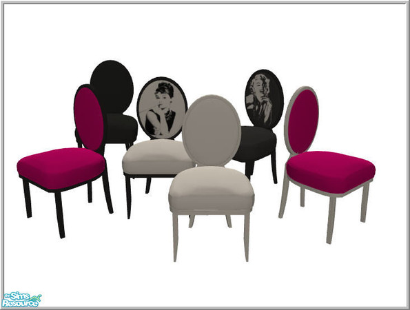Sims 2 — Berry  - Chair rec02 by Sasilia — Marilyn Monroe/Black