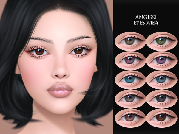 Sims 4 — EYES A184 by ANGISSI — PREVIEWS MADE USING HQ MOD Facepaint category