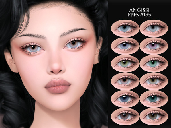 Sims 4 — EYES A185 by ANGISSI — PREVIEWS MADE USING HQ MOD Facepaint category