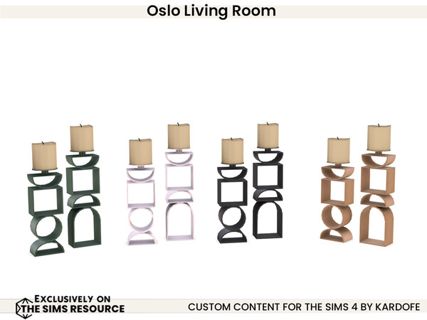 Sims 4 — kardofe_Oslo Living Room_Decorative candle holder by kardofe — Third part of the Oslo series, this time it is a