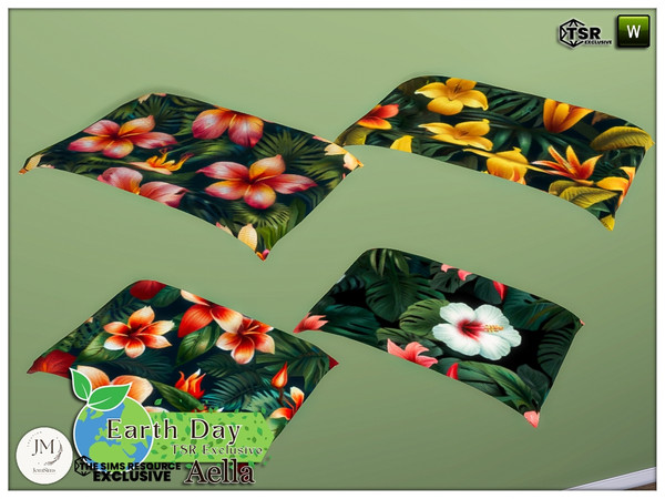 Sims 4 — Earth day aella deco blanket by jomsims — Dive into a modern and eclectic countryside ambiance with this Earth