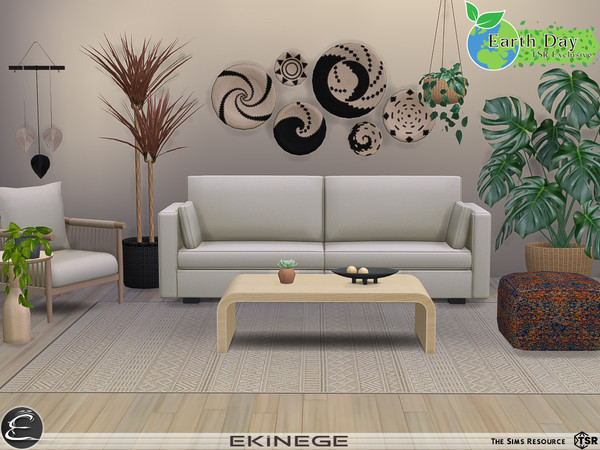 Sims 4 — Earth Day - Living Room - Part1 by ekinege — Earth Day - Living Room Collection features 14 new items.