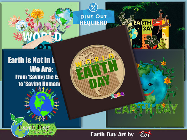 Sims 4 — EarthDay Art by evi — A variety of five pics to celebrate Earth