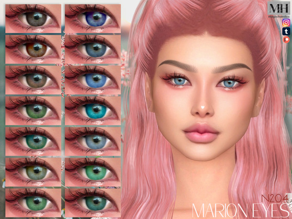 Sims 4 — Marion Eyes N204 by MagicHand — Enchanting eyes for males and females in 16 colors - HQ Compatible.
