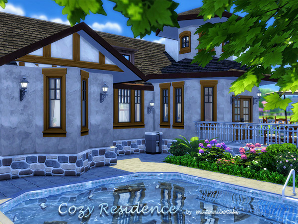 Sims 4 — Cozy Residence by matomibotaki — Inviting family home for your Sims with plenty of space to hang out. The house