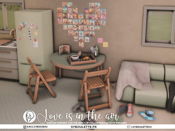Sims 4 — Love Is In The Air - Throw blanket by Syboubou — Love Is In The Air is a set designed in collaboration with