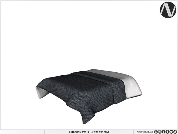 Sims 4 — Beaverton Bed Blanket by ArtVitalex — Bedroom Collection | All rights reserved | Belong to 2023 ArtVitalex@TSR -