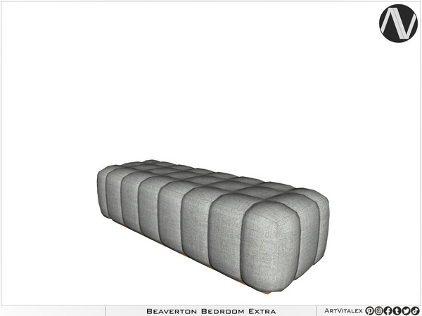 Sims 4 — Beaverton Bench by ArtVitalex — Bedroom Collection All rights reserved - Belong to 2024 ArtVitalex@TSR - Custom