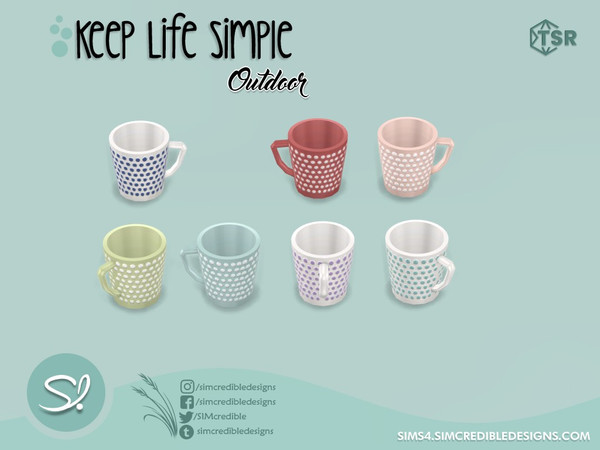 Sims 4 — Keep life simple outdoor Mug by SIMcredible! — by SIMcredibledesigns.com available exclusively at TSR 9 colors