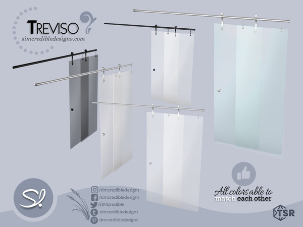 Sims 4 — Treviso decor door 2x1 by SIMcredible! — by SIMcredibledesigns.com available exclusively at TheSimsResource 5
