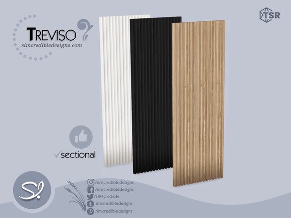Sims 4 — Treviso Wall Wood decor by SIMcredible! — by SIMcredibledesigns.com available exclusively at TheSimsResource 3