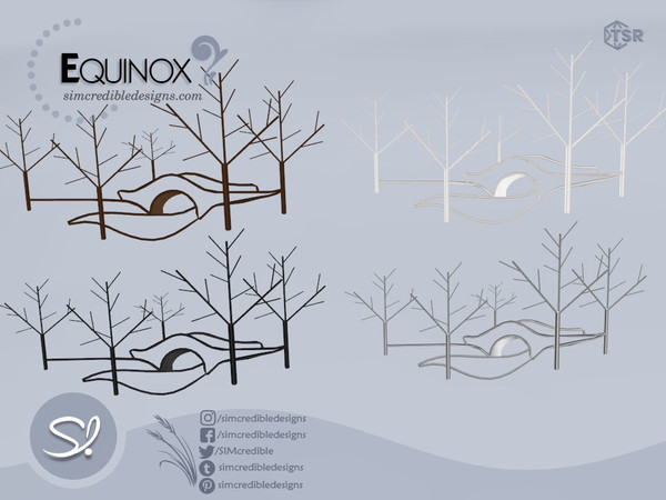 Sims 4 — Equinox wall art by SIMcredible! — by SIMcredibledesigns.com available exclusively at TSR 4 colors variations