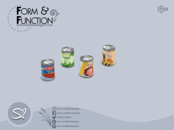 Sims 4 — Form and Function Can Stackable by SIMcredible! — *Decor only just like EA clutter* by SIMcredibledesigns.com