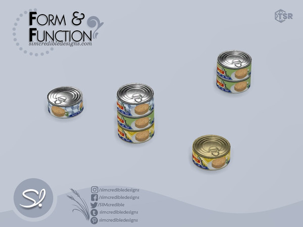 Sims 4 — Form and Function Can Tuna by SIMcredible! — *Decor only just like EA clutter* by SIMcredibledesigns.com