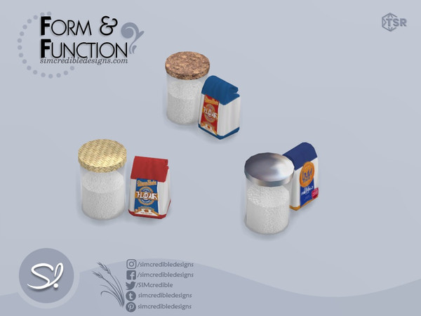 Sims 4 — Form and Function Flour Sugar by SIMcredible! — *Decor only just like EA clutter* by SIMcredibledesigns.com