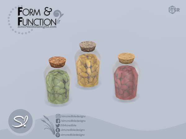 Sims 4 — Form and Function Jar by SIMcredible! — *Decor only just like EA clutter* by SIMcredibledesigns.com available
