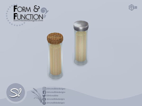 Sims 4 — Form and Function Pasta Jar by SIMcredible! — *Decor only just like EA clutter* by SIMcredibledesigns.com