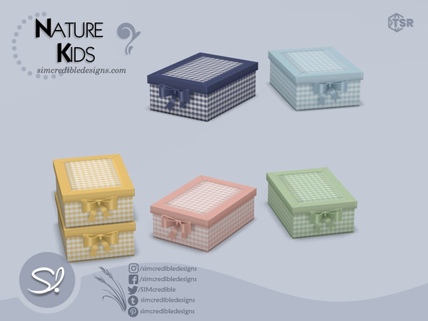 Sims 4 — Nature Kids Box by SIMcredible! — by SIMcredibledesigns.com available exclusively at TSR 6 colors variations