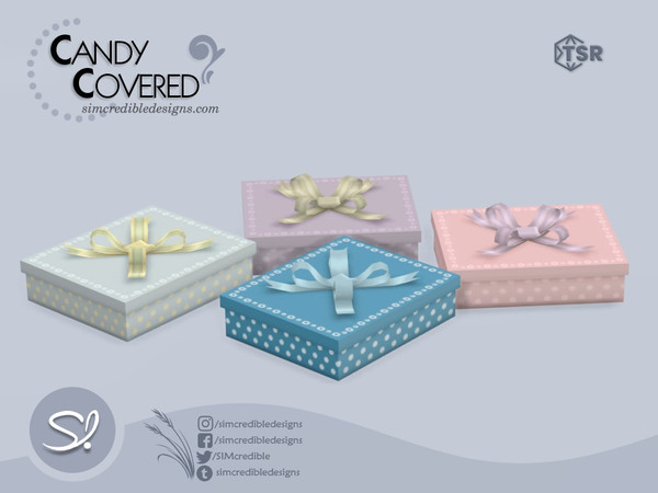 Sims 4 — Candy Covered Box large by SIMcredible! — by SIMcredibledesigns.com available exclusively at TSR 12 colors