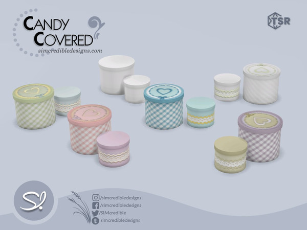 Sims 4 — Candy Covered Boxes Rounded by SIMcredible! — by SIMcredibledesigns.com available exclusively at TSR 6 colors