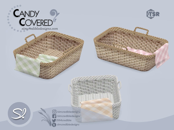 Sims 4 — Candy Covered Basket by SIMcredible! — by SIMcredibledesigns.com available exclusively at TSR 5 colors