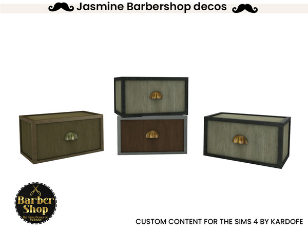 Sims 4 — kardofe_Jasmine Barbershop_Box by kardofe — Decorative objects to decorate a barber's shop