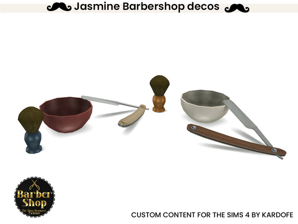 Sims 4 — kardofe_Jasmine Barbershop_Shaving set by kardofe — Decorative objects to decorate a barber's shop