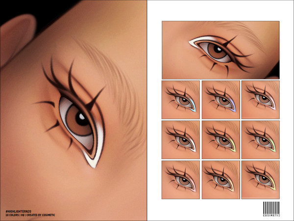 Sims 4 — Inner Corner Highlighter 20 by cosimetic — - Female